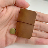 Mini Leather Notebook - Brown - Stationery Pal