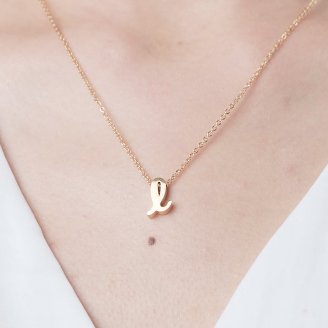 Just For You Initial Necklace — Letter L | Bryan Anthonys