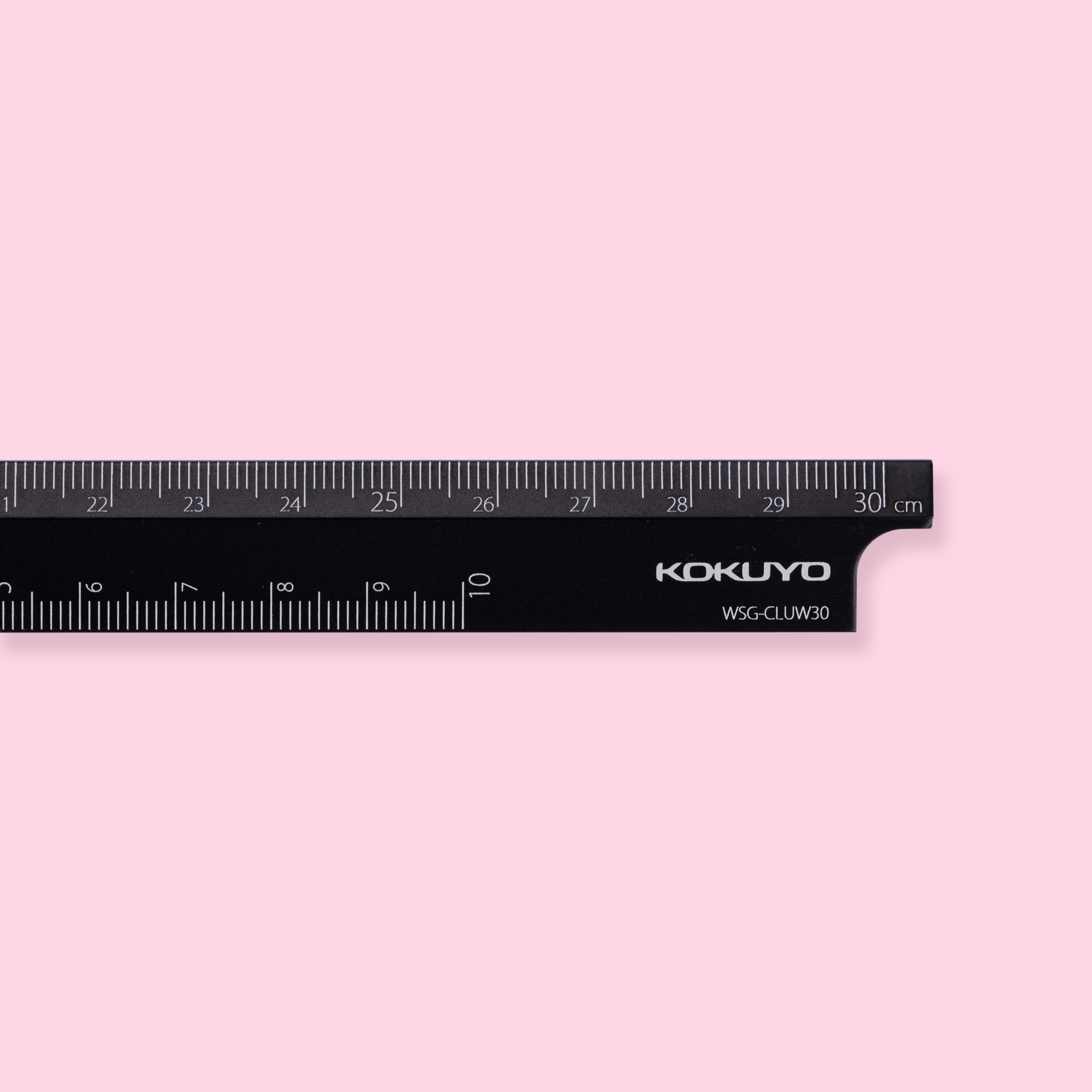 Kokuyo Aluminum Folding Ruler 15/30cm - Black