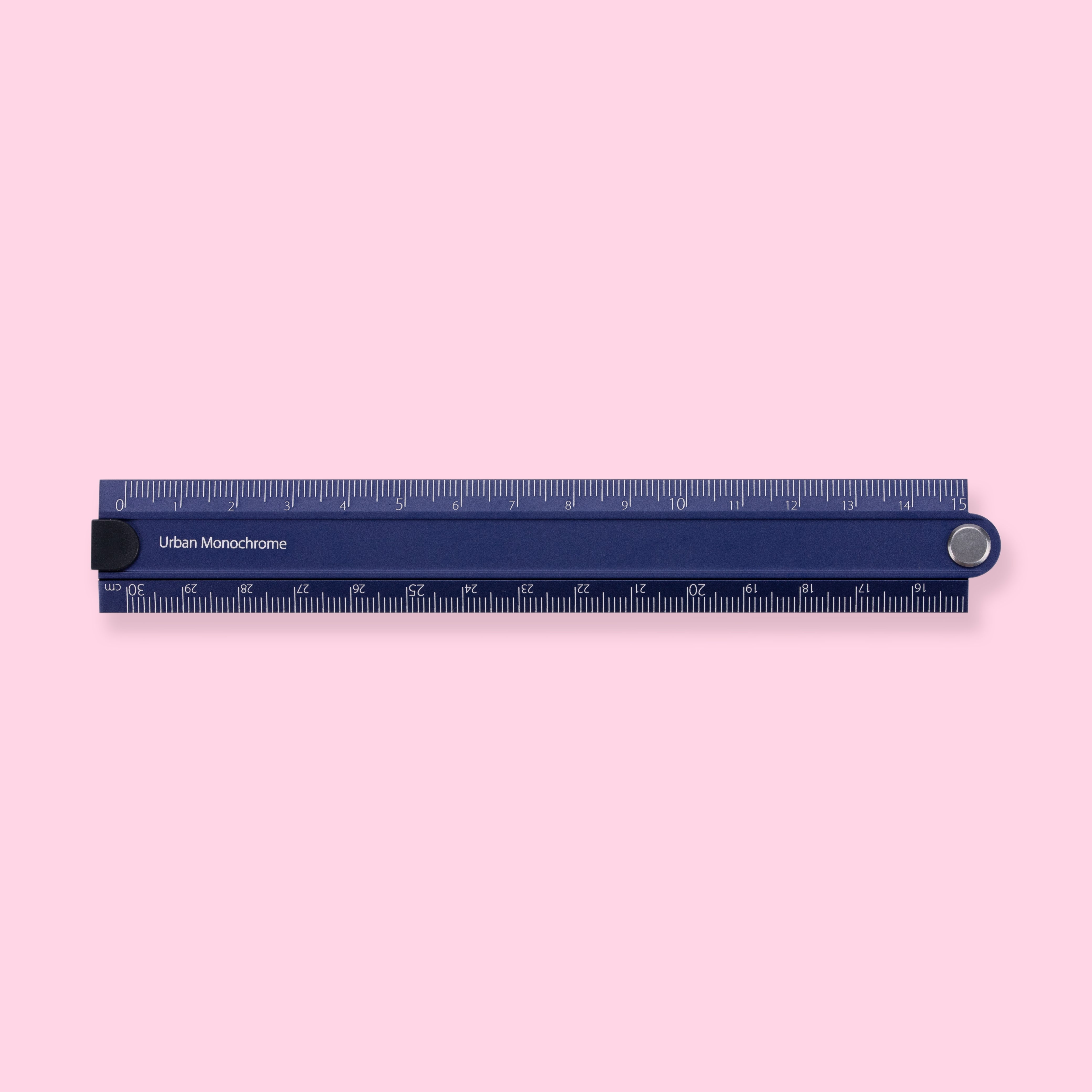 Kokuyo Aluminum Folding Ruler 1530cm - Blue