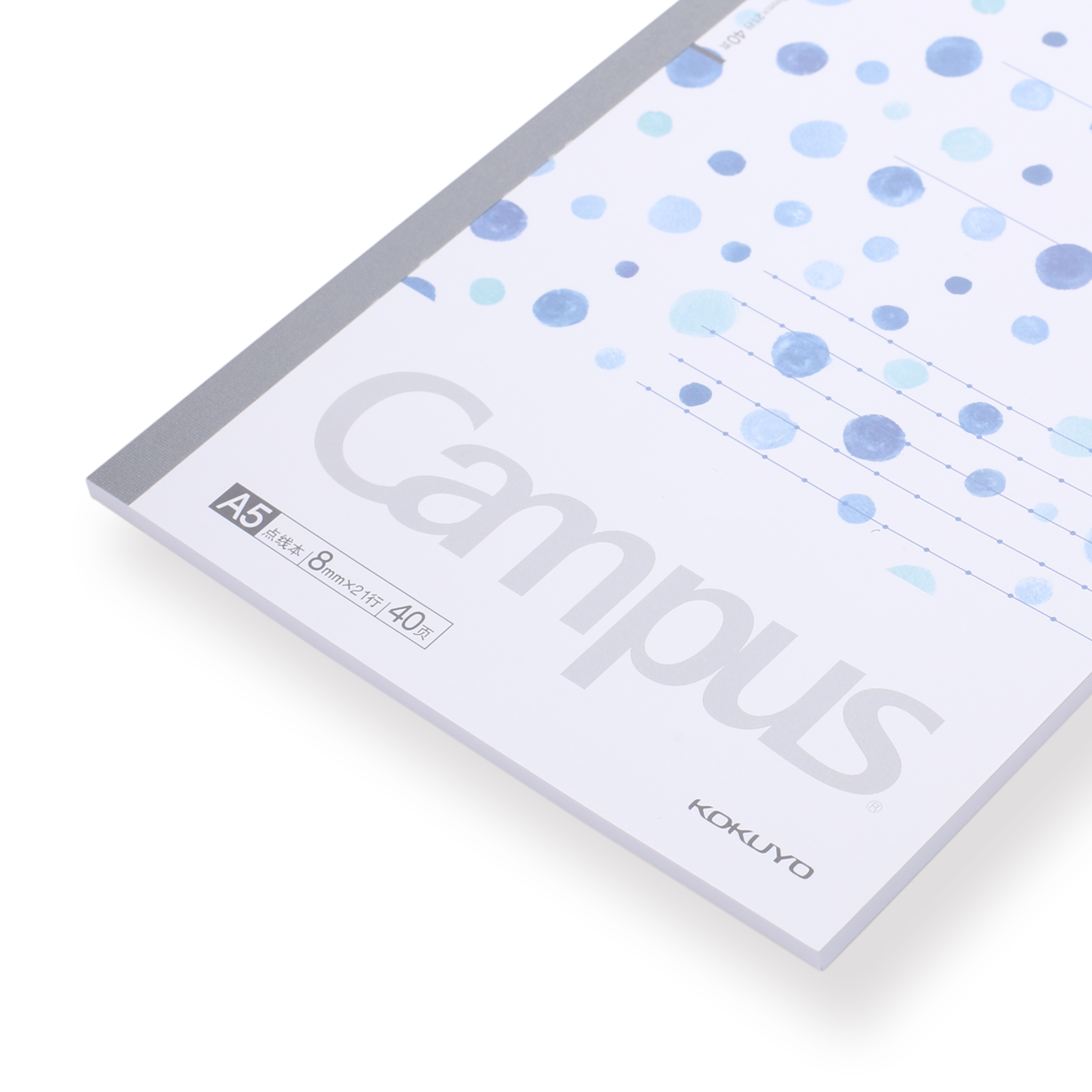 Kokuyo Campus Watercolor Notebook - A5 - 8 mm Ruled - Blue - Stationery Pal