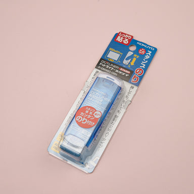 Kokuyo Dot Liner 2-Way Type Acid Free Glue Tape Stamper & Roller - 8.4 mm X 6.5 mm - Permanent