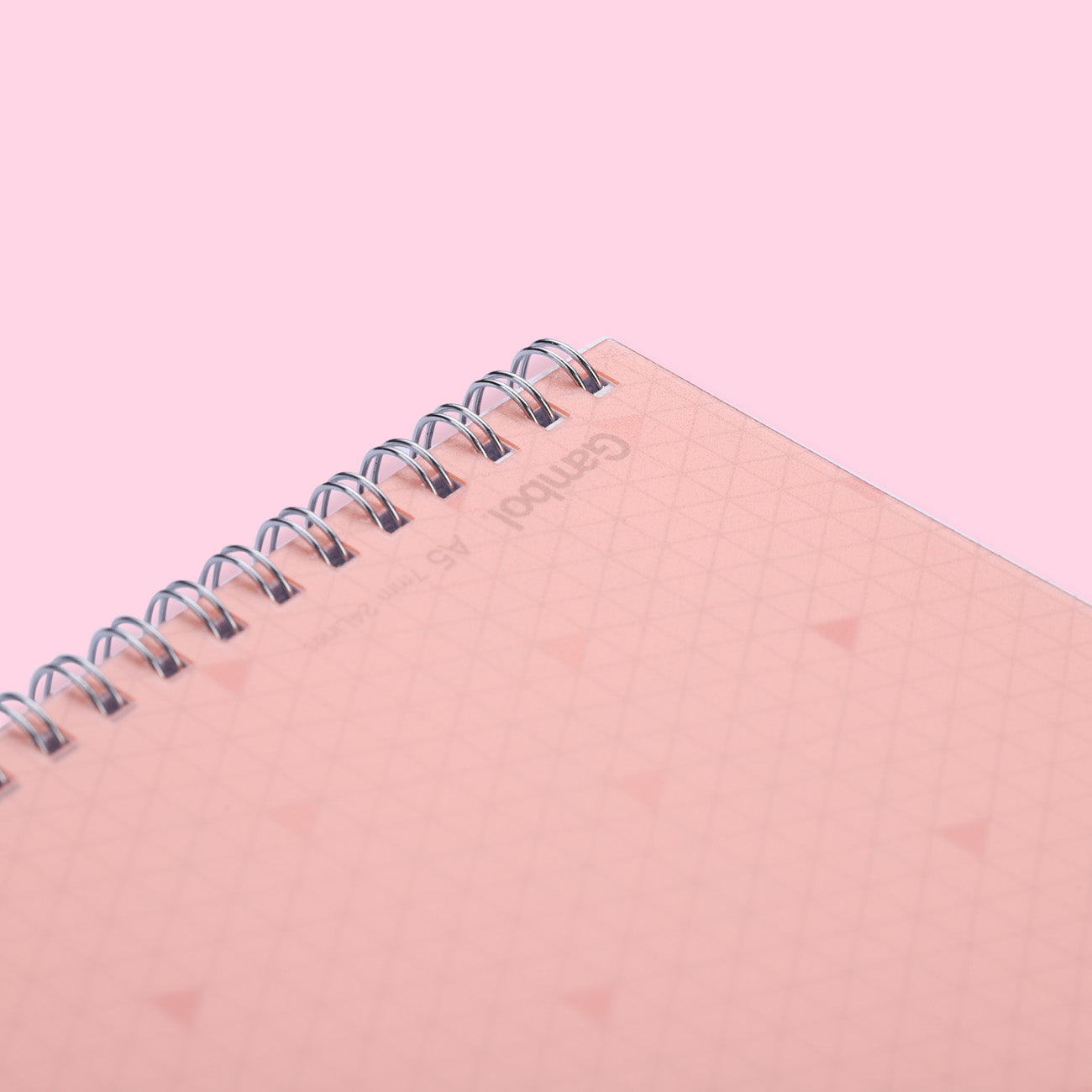 Kokuyo Gambol Color Ring Notebook - A5 - 7 mm Ruled - Pink