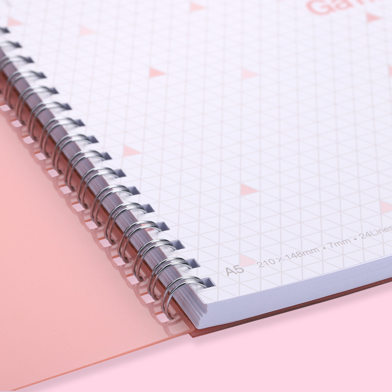 Kokuyo Gambol Color Ring Notebook - A5 - 7 mm Ruled - Pink