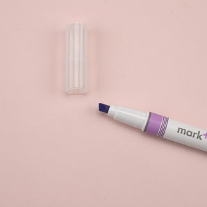 Kokuyo Mark+ 2 Way Marker Pen - Purple - Stationery Pal