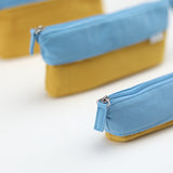 Kokuyo Novita-Oli Pen/Pencil Case - Blue + Yellow - Stationery Pal