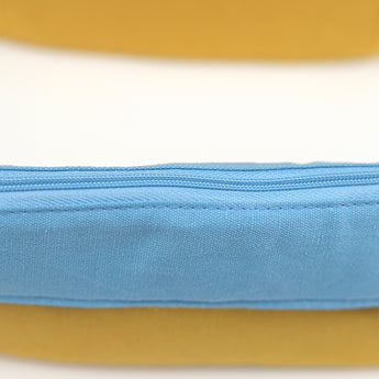 Kokuyo Novita-Oli Pen/Pencil Case - Blue + Yellow