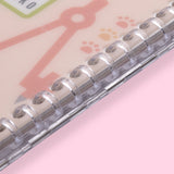 Kokuyo x Bungu Neko Loose Leaf Notebook - B6 - 4 mm Grid - Brown - Stationery Pal