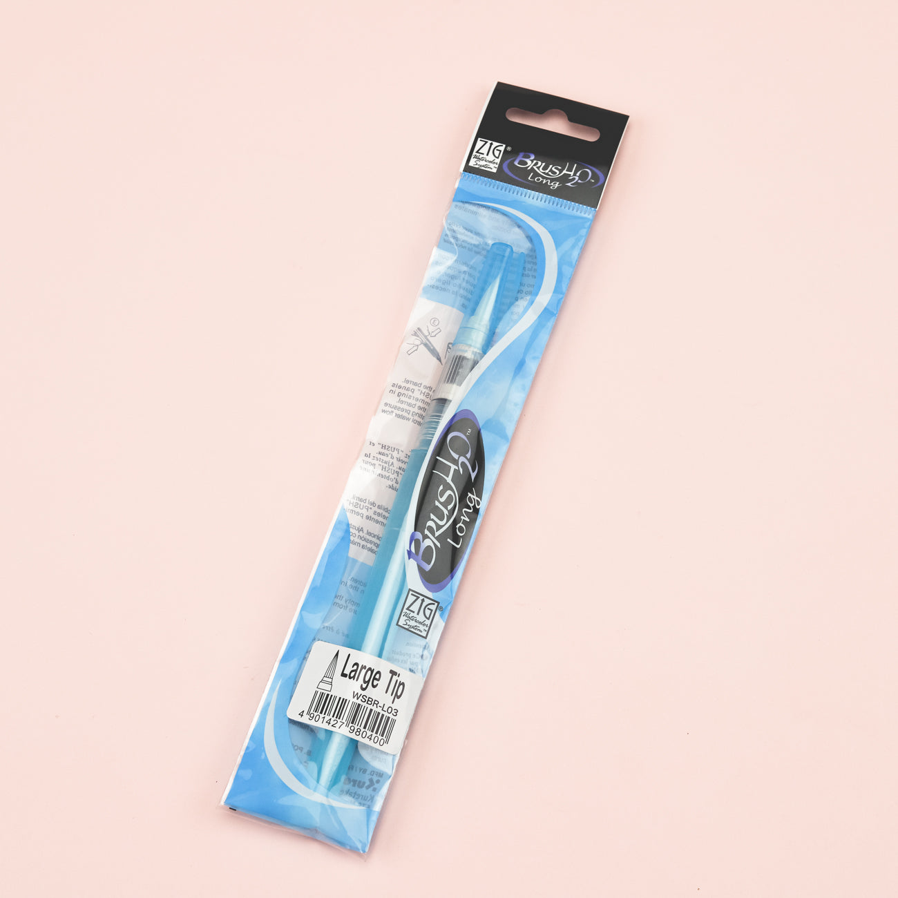 Kuretake ZIG BrusH2O Long Water Brush Pen - Large Tip