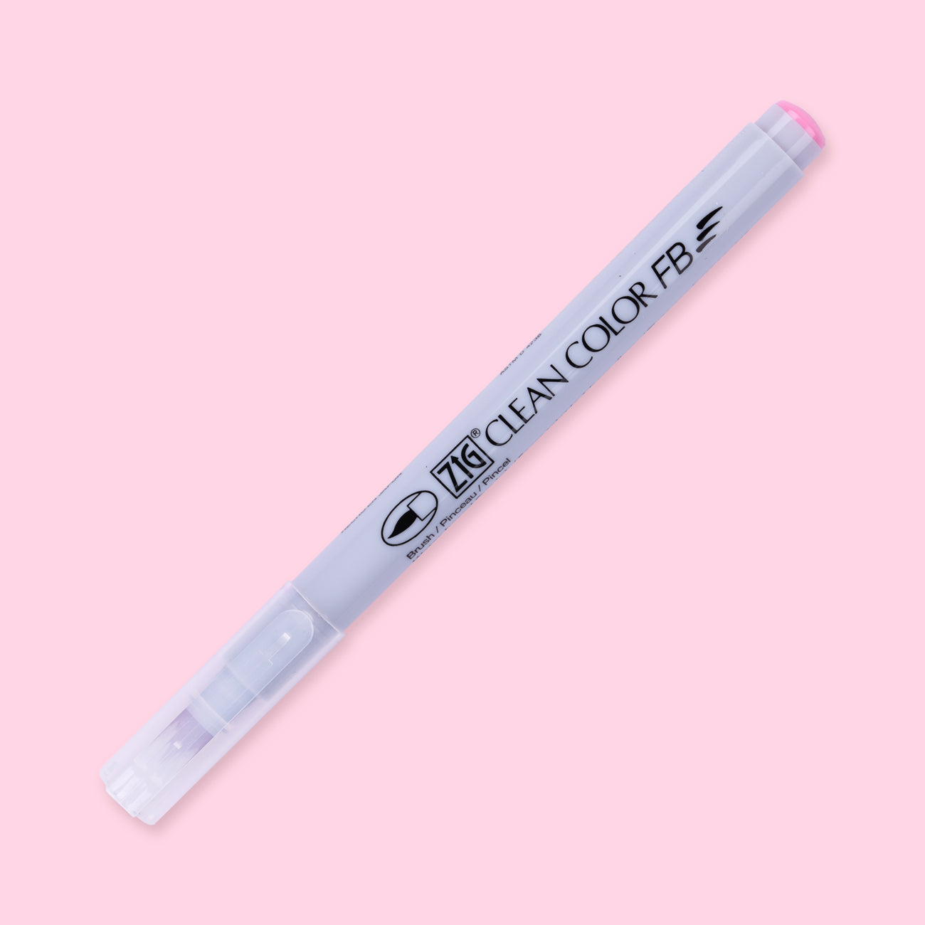Kuretake ZIG Clean Color FB Felt Tip Brush Pen - 12 Color Set - Bright