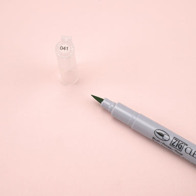 Kuretake ZIG Clean Color FB Felt Tip Brush Pen - Light Green - 041