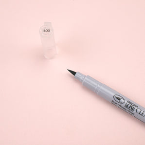 Kuretake ZIG Clean Color FB Felt Tip Brush Pen - Marine Green - 400 - Stationery Pal