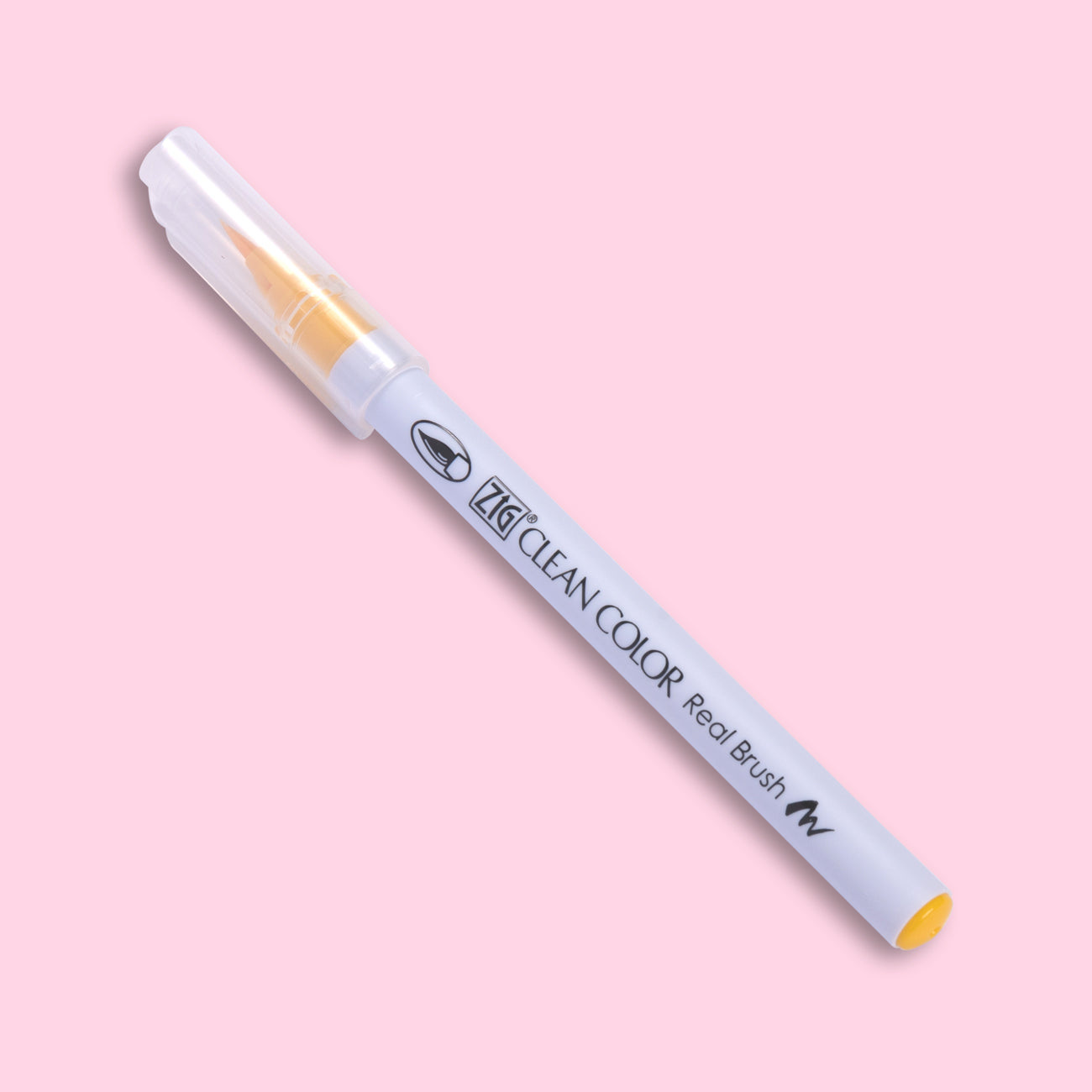 Kuretake ZIG Clean Color Real Brush Pen - Yellow - 050