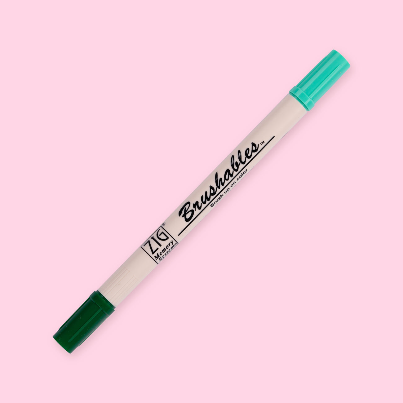 Kuretake Zig Brushables Brush Pen - 4 Colors Green Set - Stationery Pal