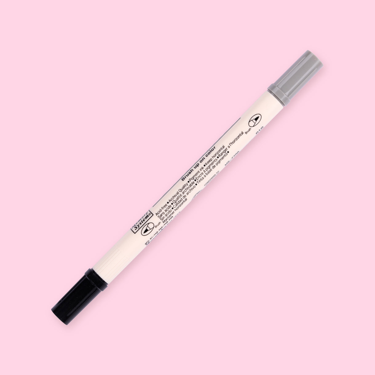 Kuretake Zig Brushables Brush Pen Pure Black 010 Stationery Pal