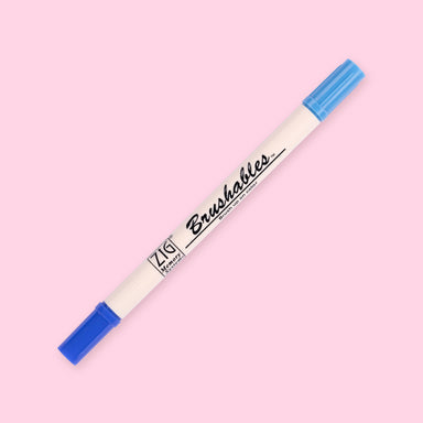 Kuretake Zig Brushables Brush Pen - Pure Blue 030 - Stationery Pal