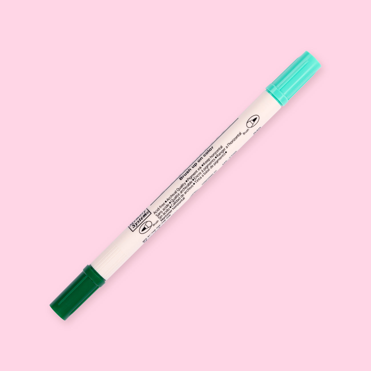 Kuretake Zig Brushables Brush Pen - Pure Green 040