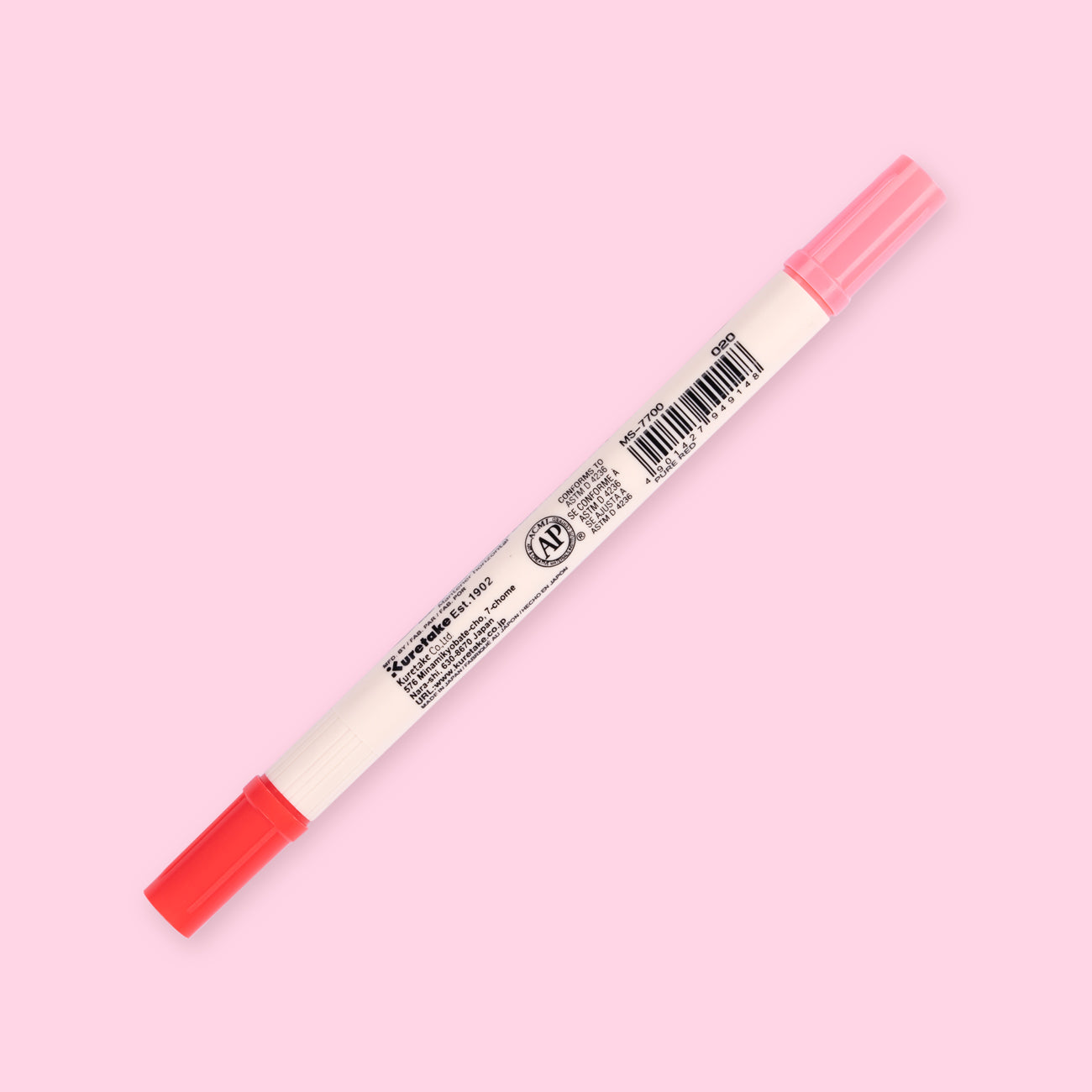Kuretake Zig Brushables Brush Pen - Pure Red 020