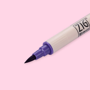 Kuretake Zig Brushables Brush Pen - Pure Violet 080 - Stationery Pal