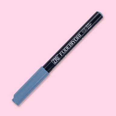Kuretake Zig Fudebiyori Brush Pen - Blue Gray 092 - Stationery Pal