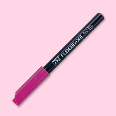 Kuretake Zig Fudebiyori Brush Pen - Dark Pink 027 - Stationery Pal