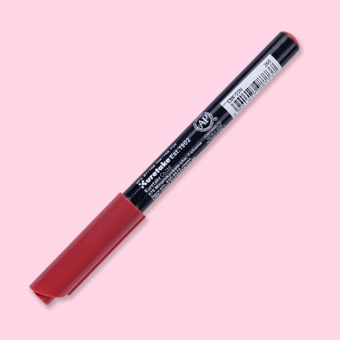 Kuretake Zig Fudebiyori Brush Pen - Deep Red 260
