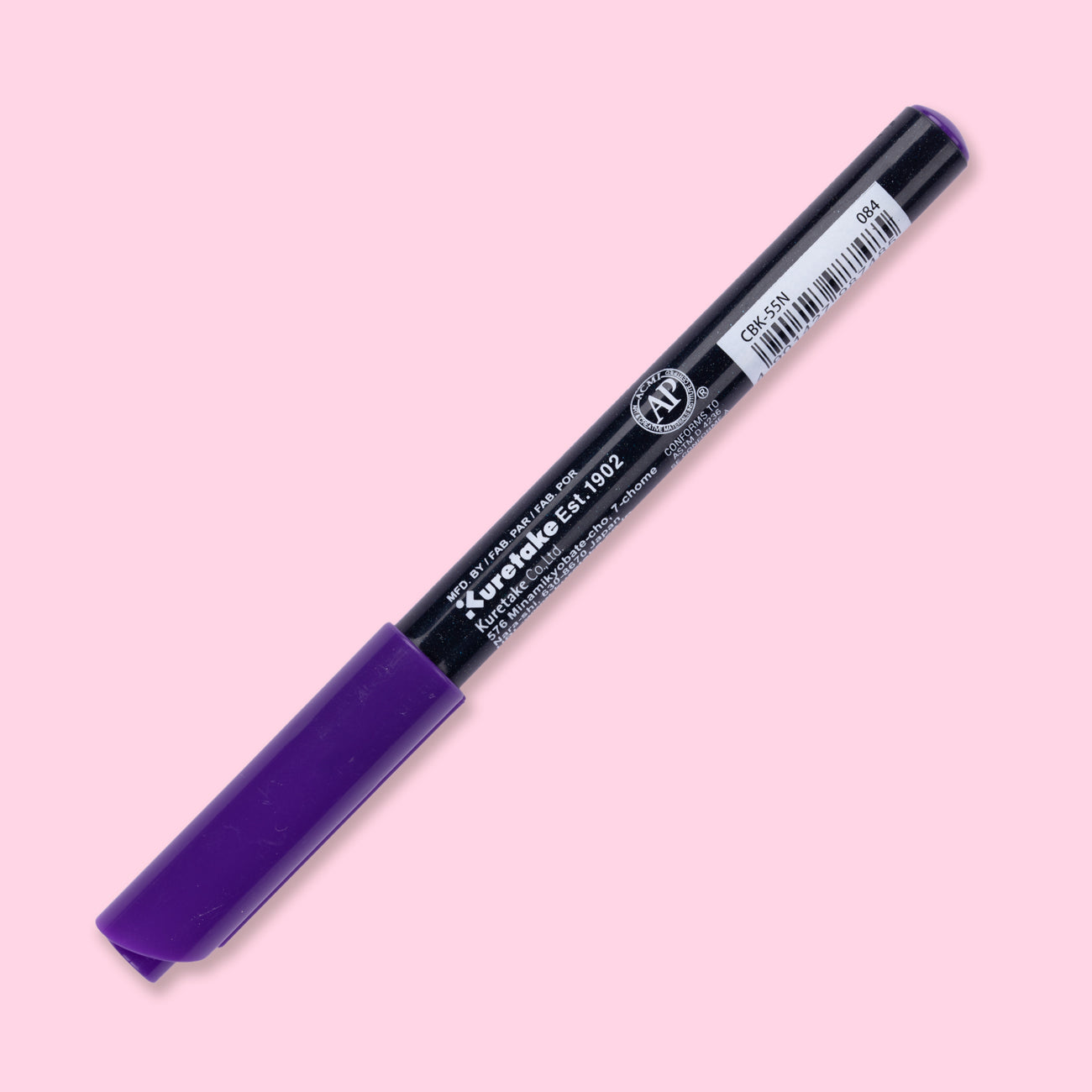 Kuretake Zig Fudebiyori Brush Pen - Deep Violet 084 - Stationery Pal
