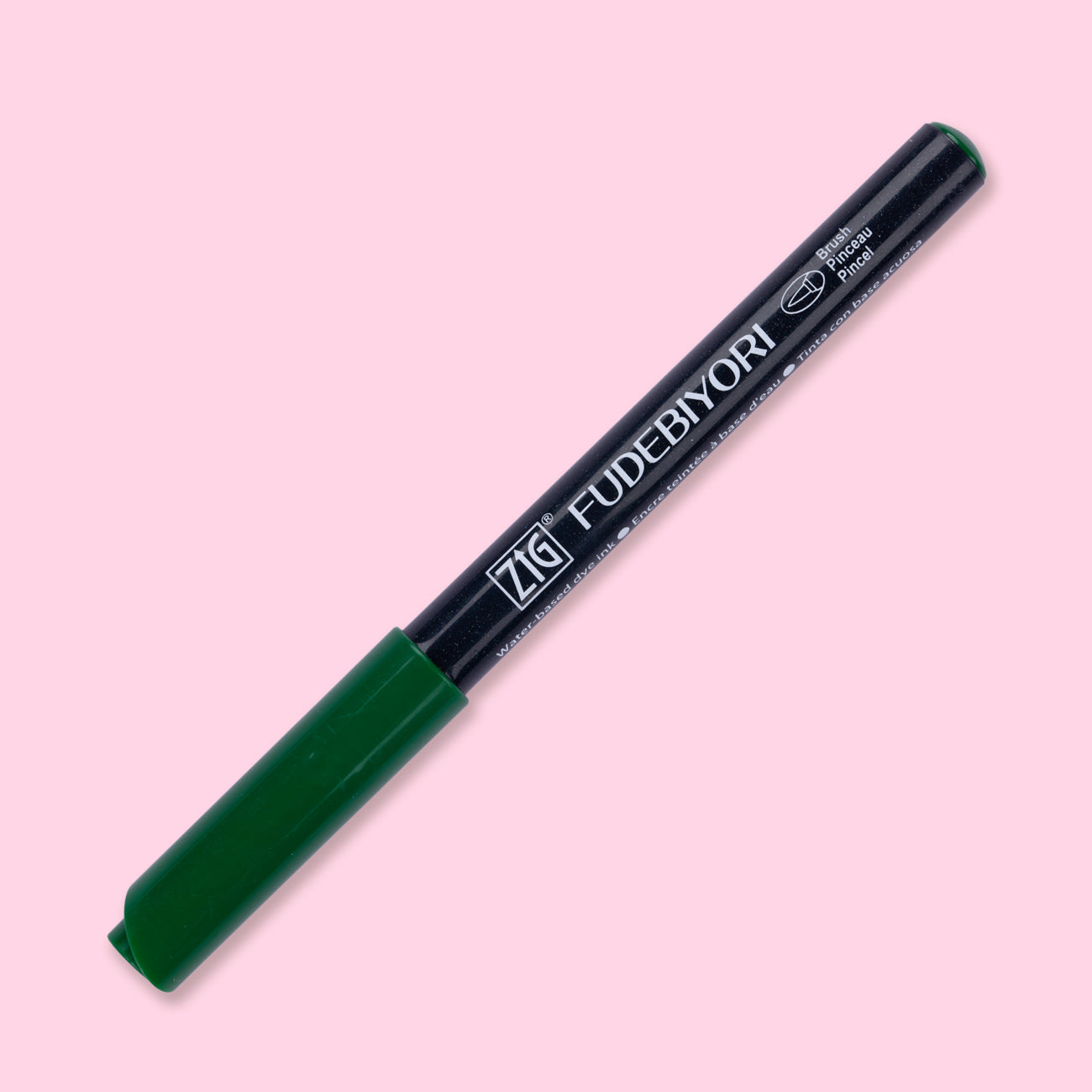 Kuretake Zig Fudebiyori Brush Pen Green 040 Stationery Pal