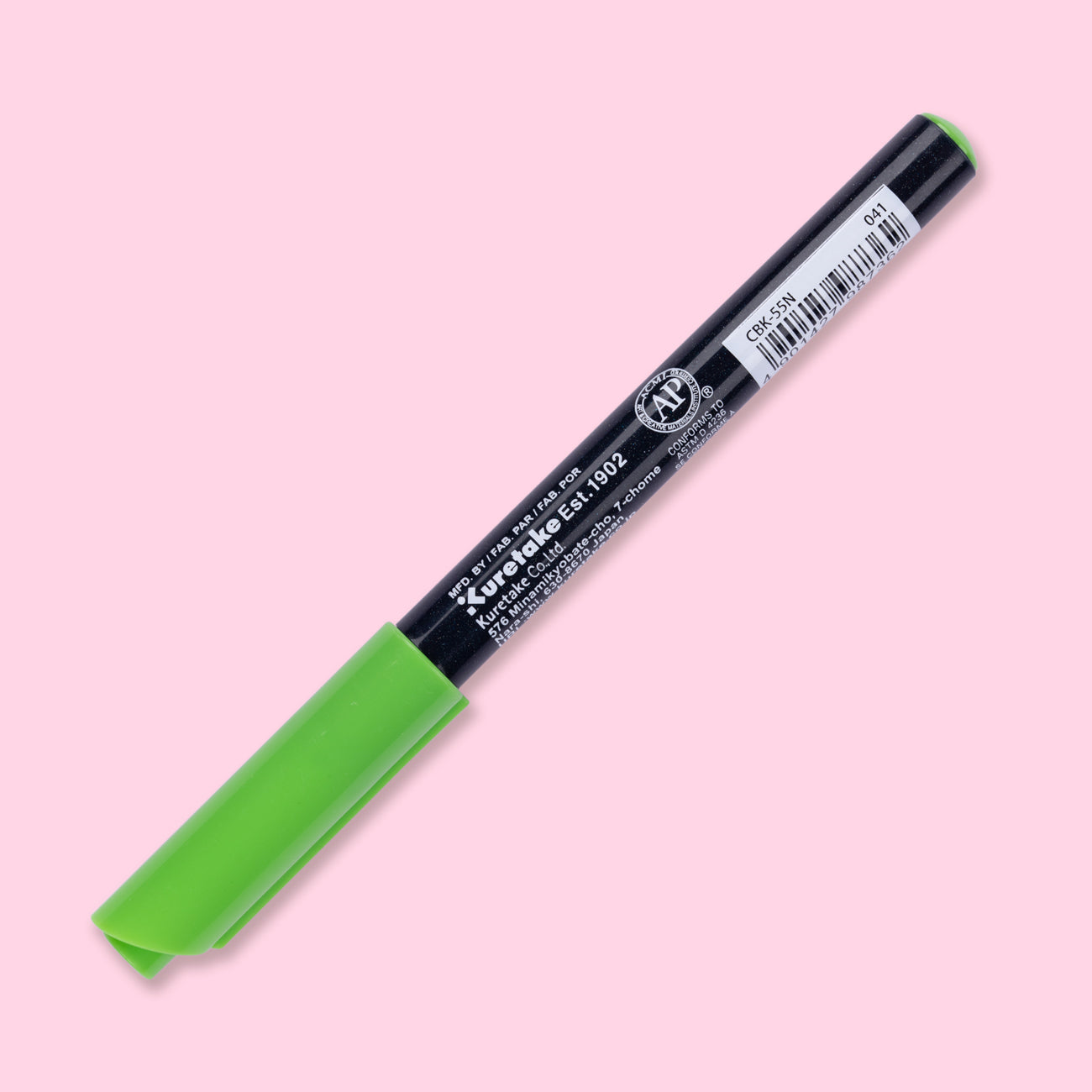 Kuretake Zig Fudebiyori Brush Pen - Light Green 041 - Stationery Pal