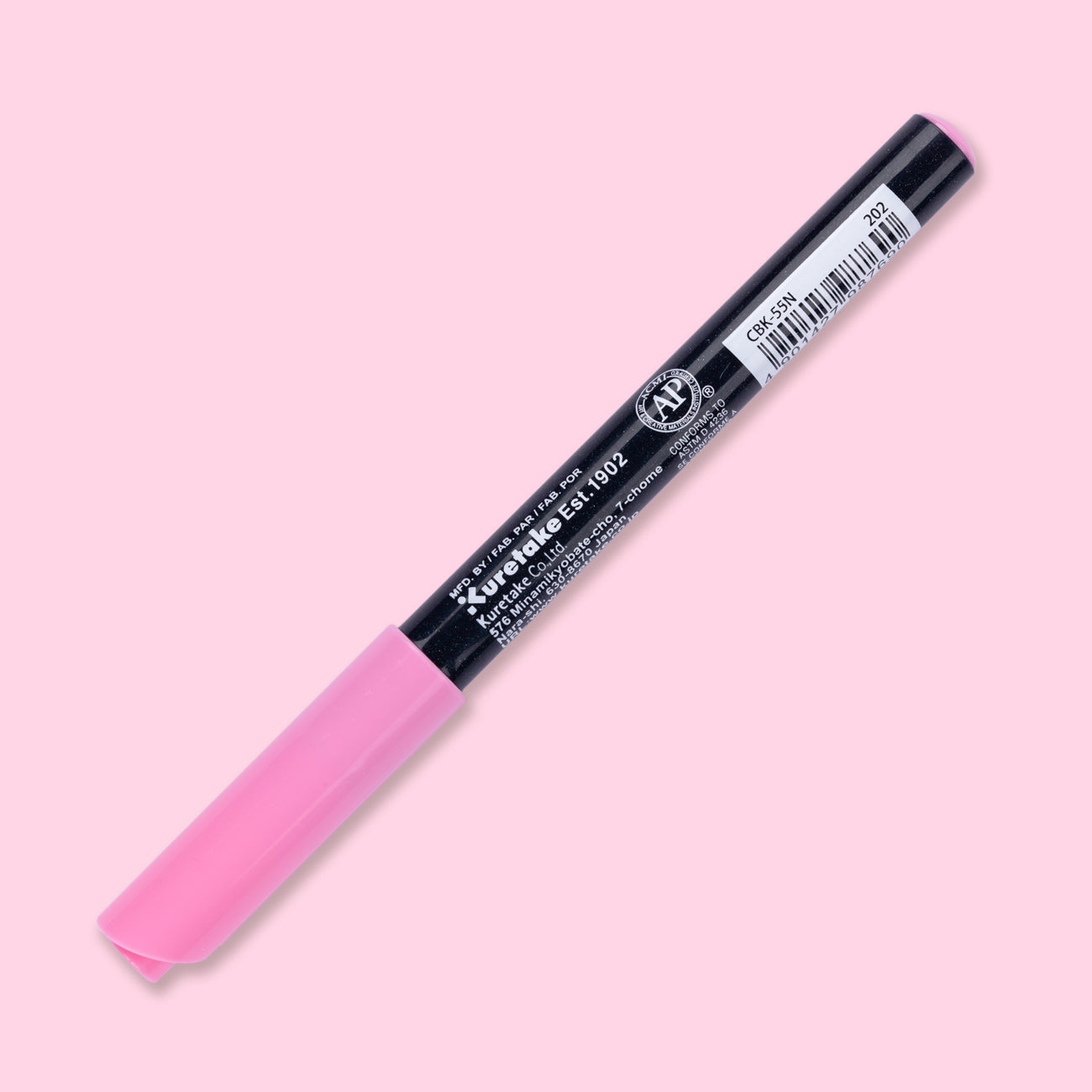Kuretake Zig Fudebiyori Brush Pen - Peach Pink 202 - Stationery Pal