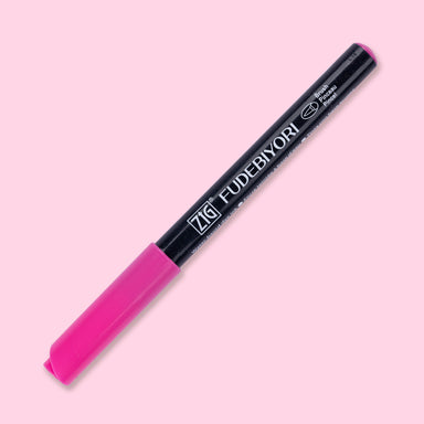 Kuretake Zig Fudebiyori Brush Pen - Pink 025 - Stationery Pal