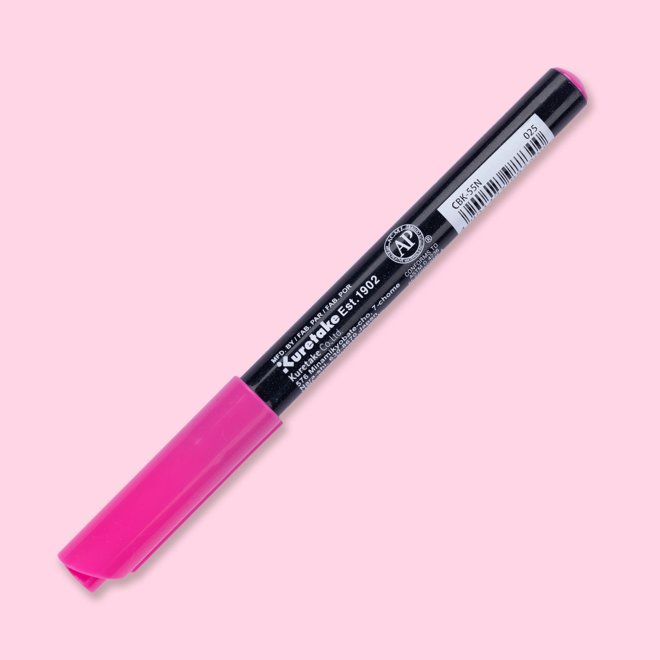 Kuretake Zig Fudebiyori Brush Pen - Pink 025 - Stationery Pal