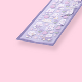 Holographic Cute Bunny Stickers - Purple - Stationery Pal