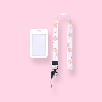 Long Lanyard Card Holder - Lamb - Stationery Pal