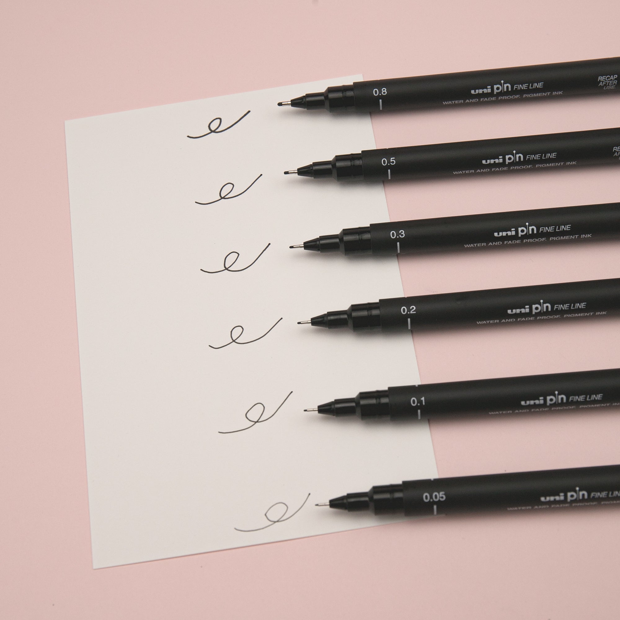 Uni Pin Pen - Pigment Ink - Size 005 - 0.05 mm - Black — Stationery Pal
