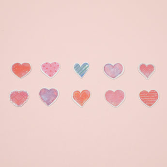 Kamio Watercolor Stickers - Heart