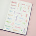Stationery Pal Original Stickers -Months Calligraphy