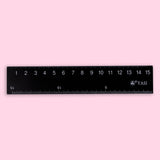 Ruler - 15 cm - Black