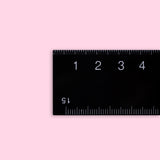 Ruler - 15 cm - Black