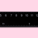 Ruler - 15 cm - Black