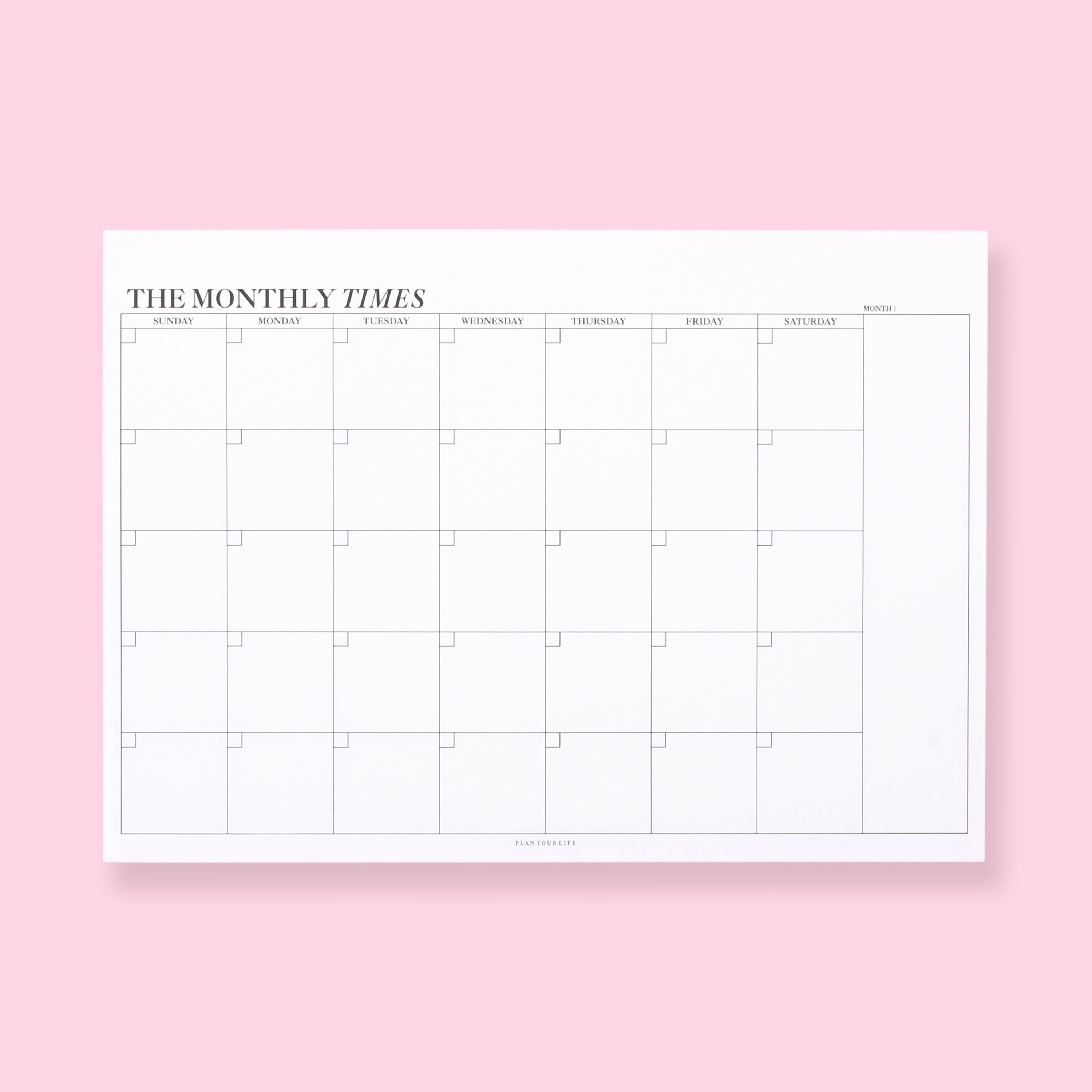 Memo Notepad - The Monthly - Stationery Pal