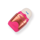 Milan Capsule Sharpener + Eraser Copper - Pink - Stationery Pal