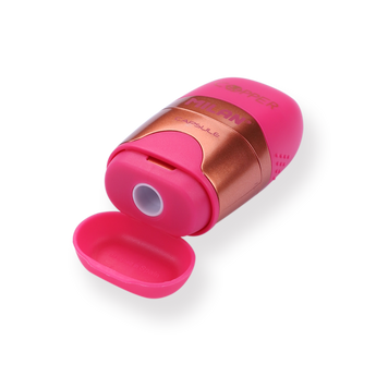 Milan Capsule Sharpener + Eraser Copper - Pink - Stationery Pal