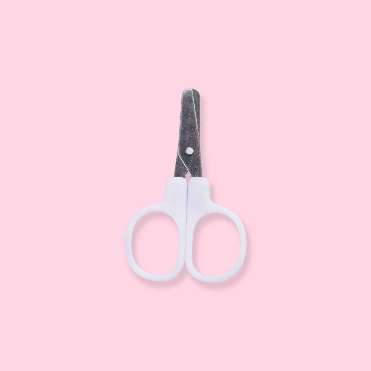 Mini White Color Scissor INS Style Portable Stainless Steel Blade Cutter  for Paper Handwork Stationery Office School Gift A6676