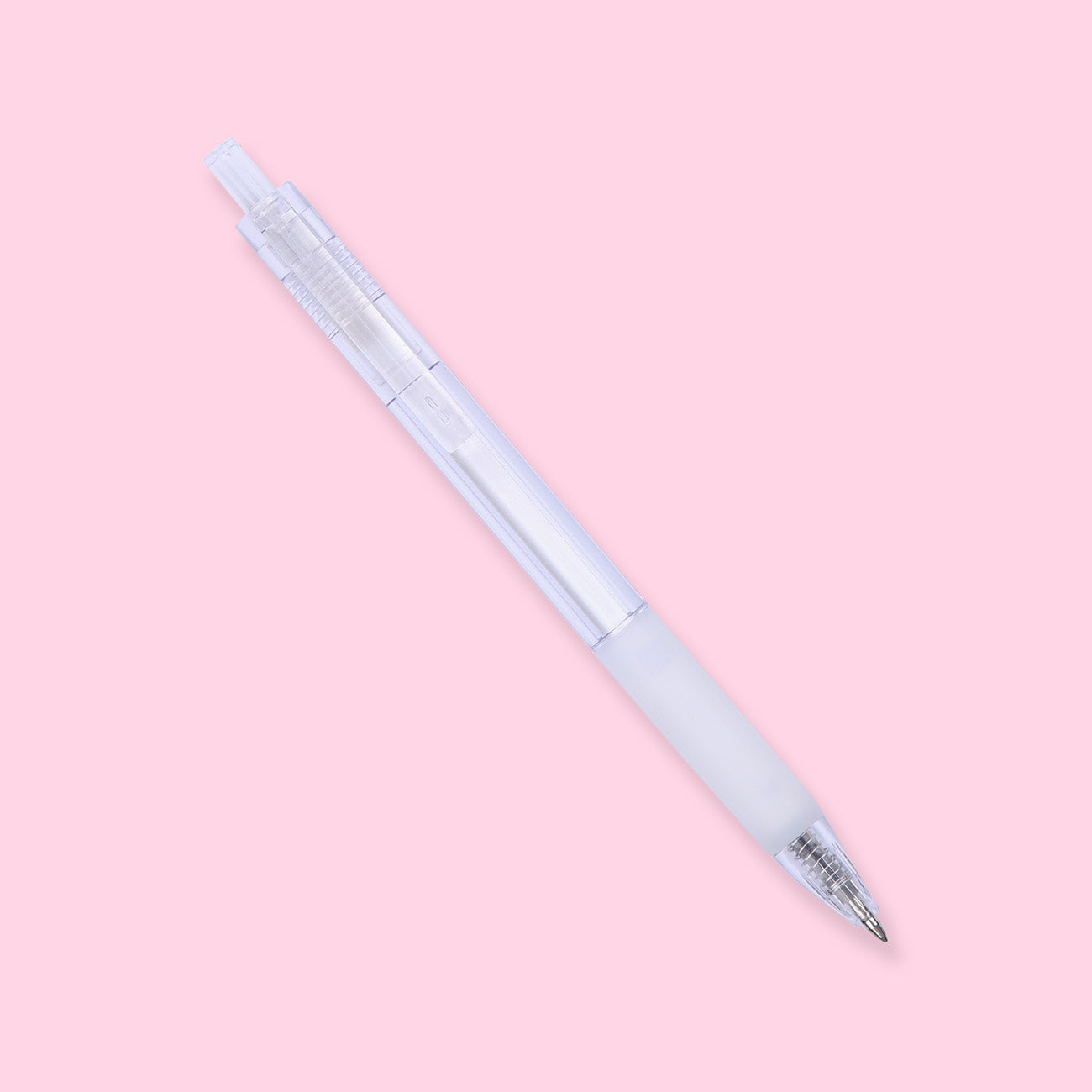 Minimalist White Gel Pen - 0.5 mm - Black - Stationery Pal