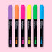 Monami Pastel Highlighter - 6 Fluorescence Colors set