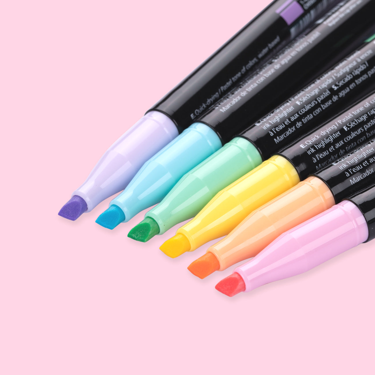 Monami Pastel Highlighter - 6 Pastel Colors Set — Stationery Pal