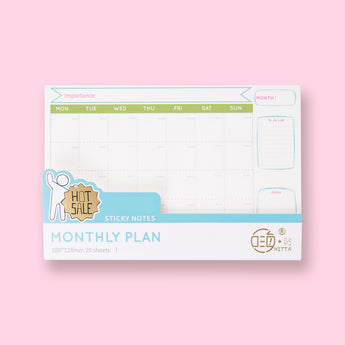 Monthly Plan Sticky Notes - Stationery Pal