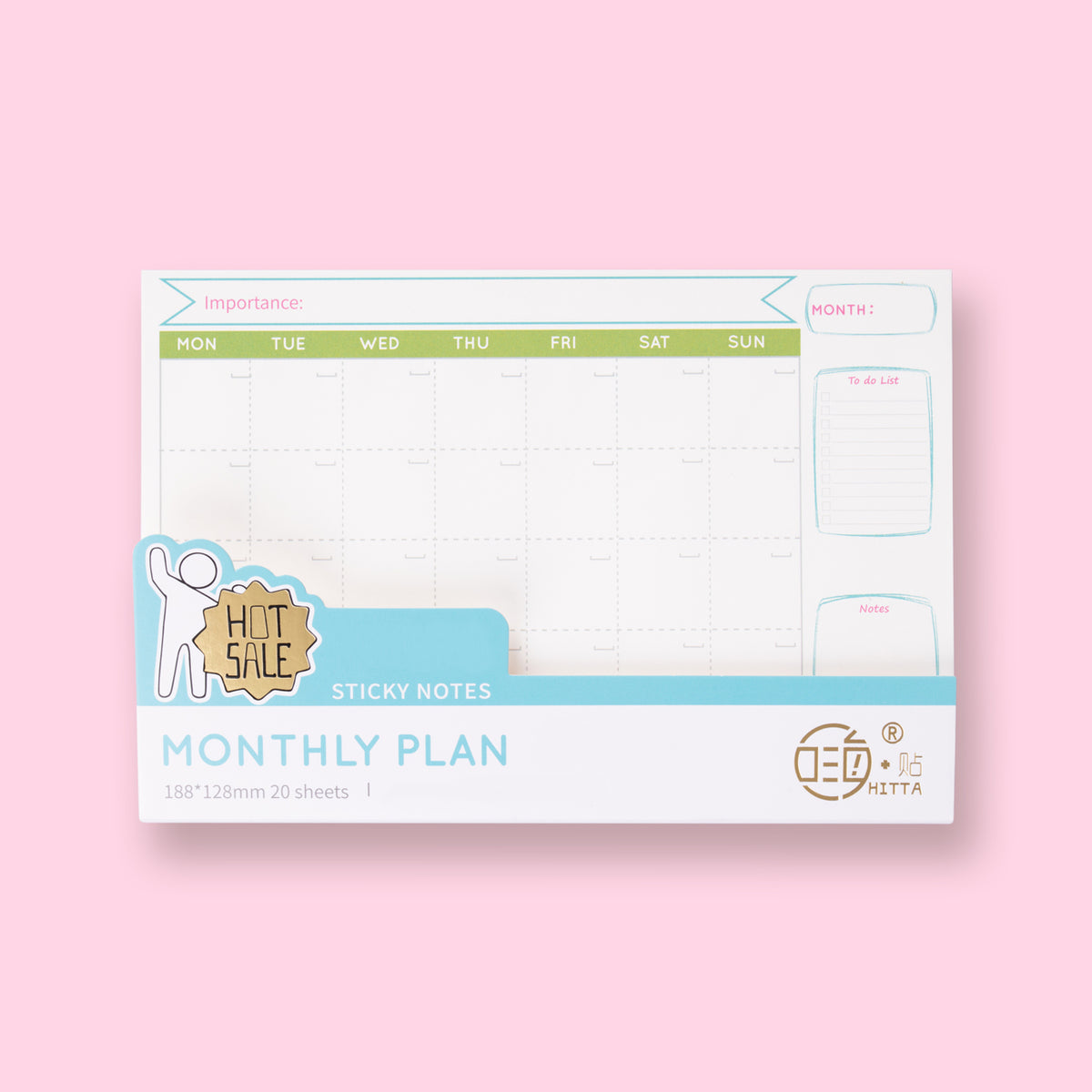 Monthly Plan Sticky Notes — Stationery Pal