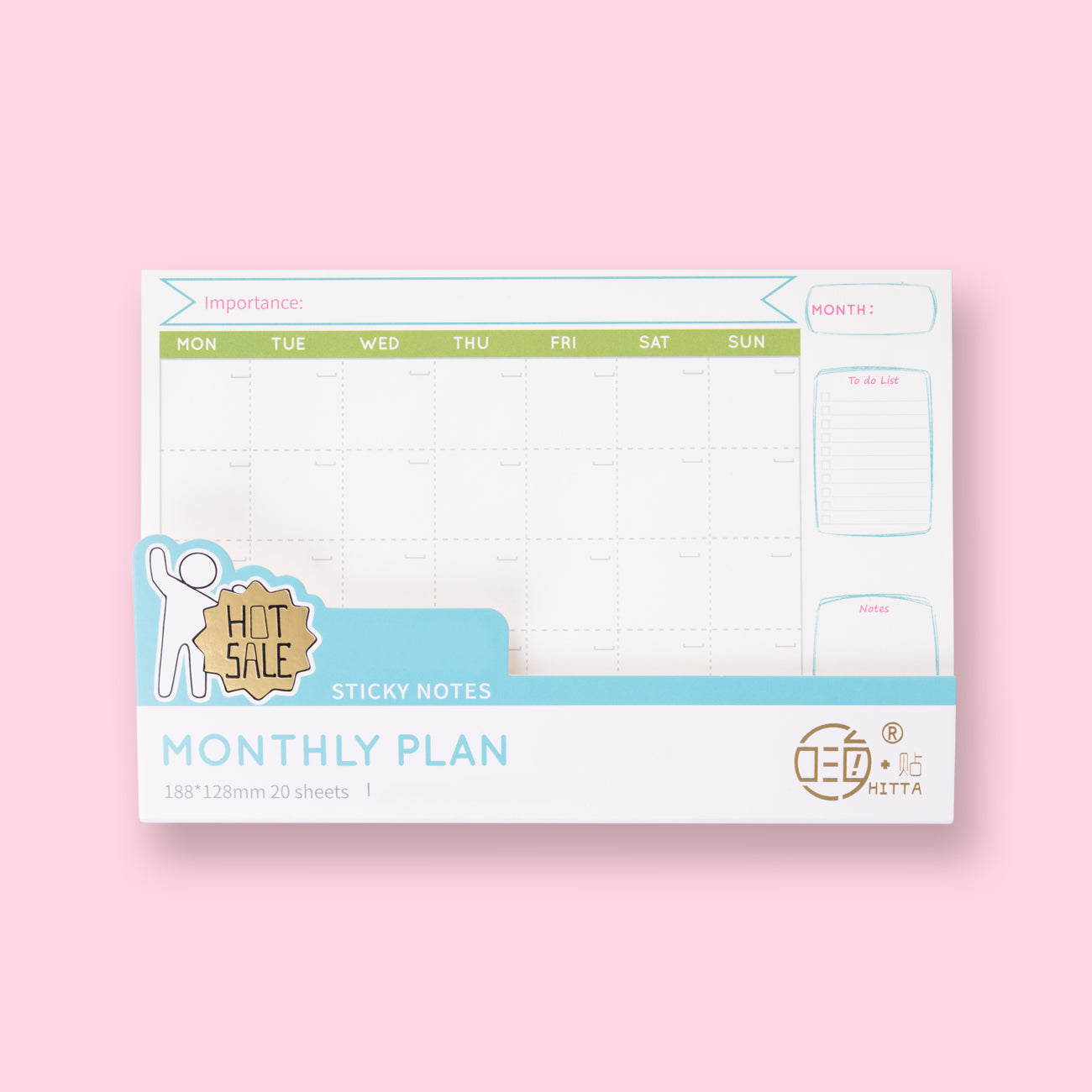 Monthly Plan Sticky Notes